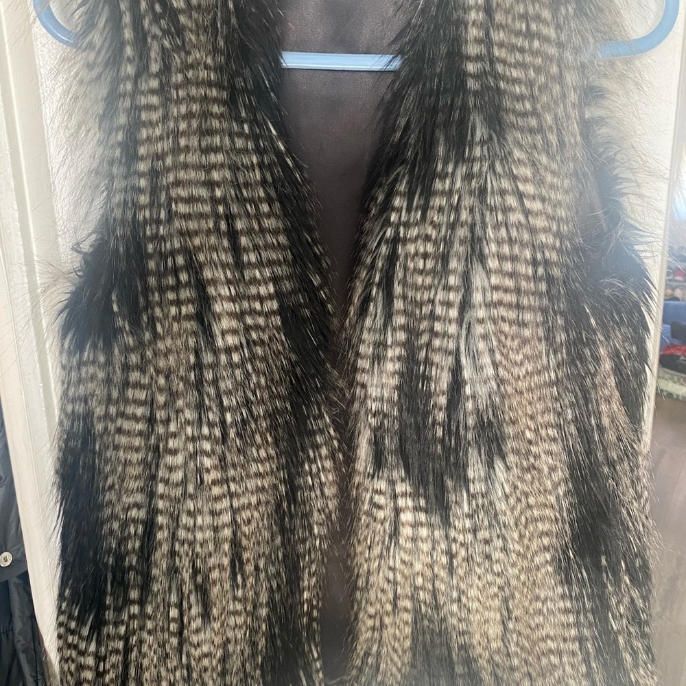 Faux fur vest